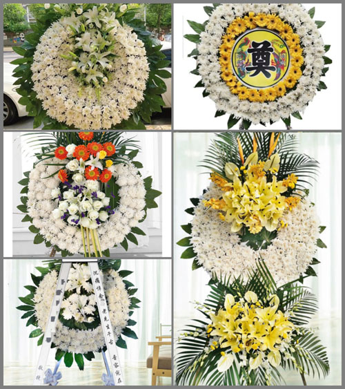 甘肃省张掖临泽县平川镇三三村花圈速递